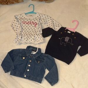 Set- Denim Jacket and Sweaters for Kids
